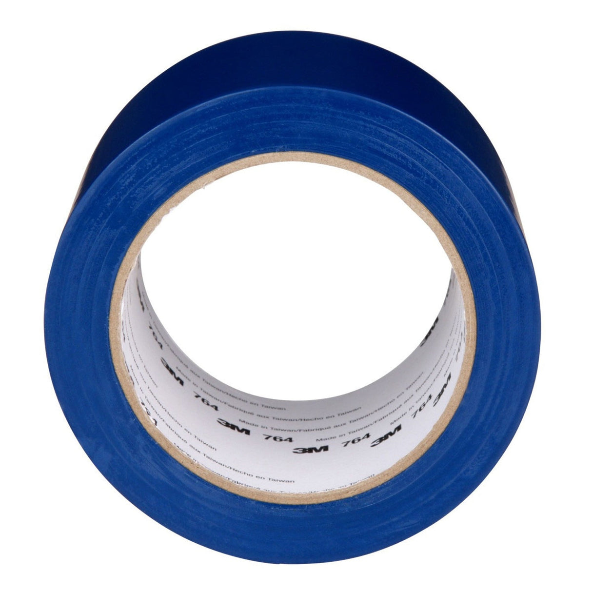 3M 764 Vinyl Tape General Purpose Blue 3 in x 36 yd Light Traffic Floor Marking Tape for Color Coding and Safety (7000124864) (12 Pack) - 6