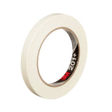 3M 201+ General Use Masking Tape, Crepe Paper, Tan, 12 mm x 55 m, 4.4 mil (7000124879) (72 Pack)