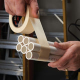 3M 7000124882 201+ 64741 General Use Masking Tape, Tan, 1.42 in x 2.15 in, 4.4 mil - Easy-to-Use High Value Crepe Paper Tape (1 Piece) - 8