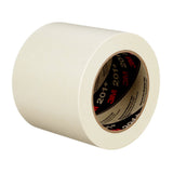 3M 201+ General Use Masking Tape, Crepe Paper, Low Unwind, Clean Removal, Easy Tear, Resist Slivering, Tan, 96 mm x 55 m, 4.4 mil (7000124885) (8 Pack)