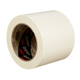 3M 201+ General Use Masking Tape, Crepe Paper, Low Unwind, Clean Removal, Easy Tear, Resist Slivering, Tan, 96 mm x 55 m, 4.4 mil (7000124885) (8 Pack) - 6