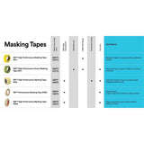 3M 301+ Performance Yellow Masking Tape , 72 mm x 55 m, 6.3 mil (7000124892) (12 Pack) - 10