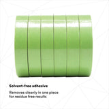 3M 401+ Scotch High Performance Green Masking Tape, 24 mm x 55 m, 6.4 mil (7000124896) (24 Pack) - 8