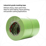 3M 7000124899 High Performance Green Masking Tape 401+, 72 mm x 55 m, 6.7 mil (8 Pack) - 2