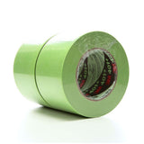 3M 401+ High Performance Green Masking Tape , 72 mm x 55 m, 6.7 mil (7000124899) (8 Pack) - 8