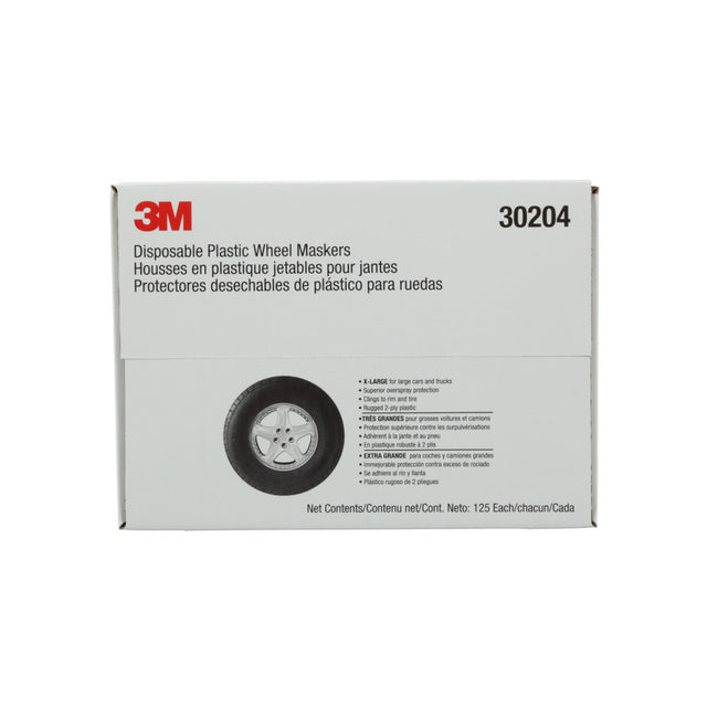 3M 30204 Disposable Plastic Wheel Masker, X-Large (7000125076) (125 Pack)