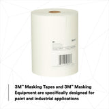 3M White Masking Paper, Heat Resistant, Flexible, Lint Free, 6 in x 750 ft (06537) (7000126065) (6 Pack) - 3