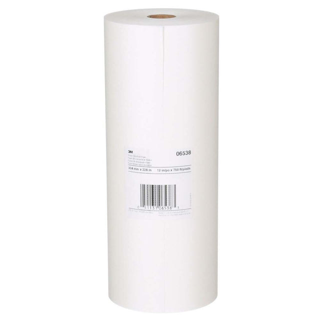 3M 7000126066 White Masking Paper, 06538, 12 in x 750 ft