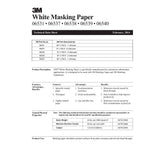 3M 06538 White Masking Paper, 12 in x 750 ft (7000126066) - 9