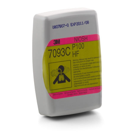 3M 7093CB Hydrogen Fluoride Cartridge/Filter, P100, Nuisance Level Organic Vapor and Acid Gas Relief (7000126938) (72 Pack)