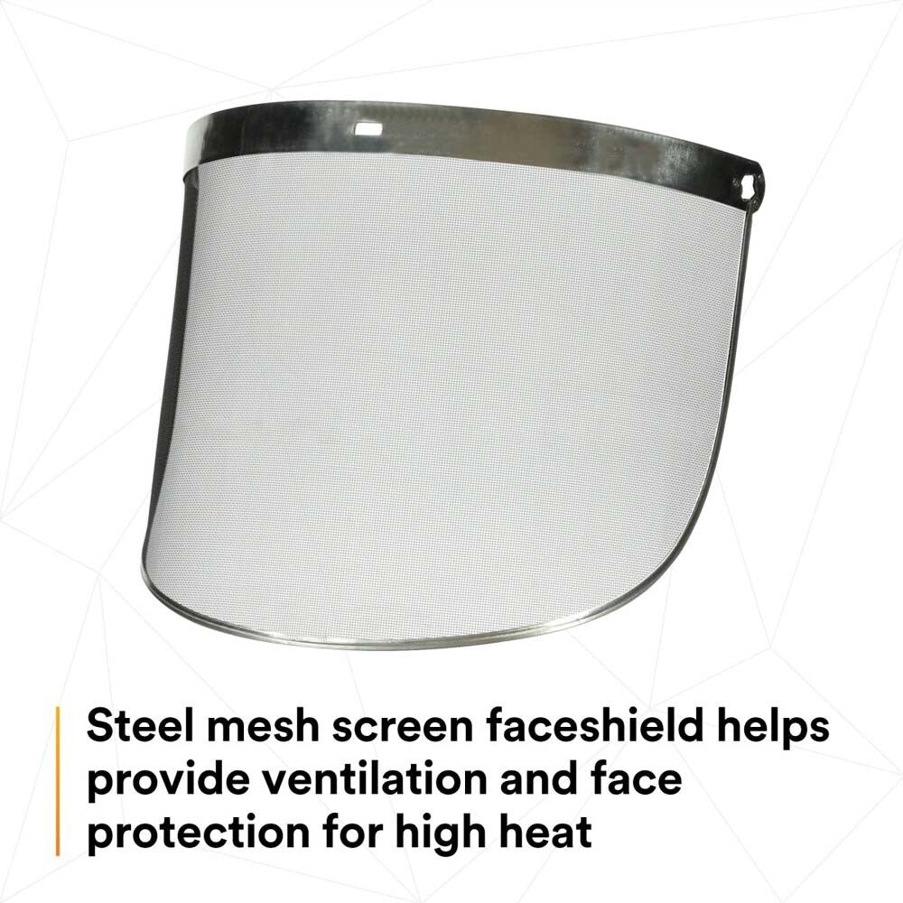 3M 7000127168 Steel Mesh Faceshield Screen W96M 82506-00000 Molded - 2