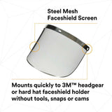3M 82506-00000 W96M Steel Mesh Faceshield Screen Molded (7000127168) (10 Pack) - 4