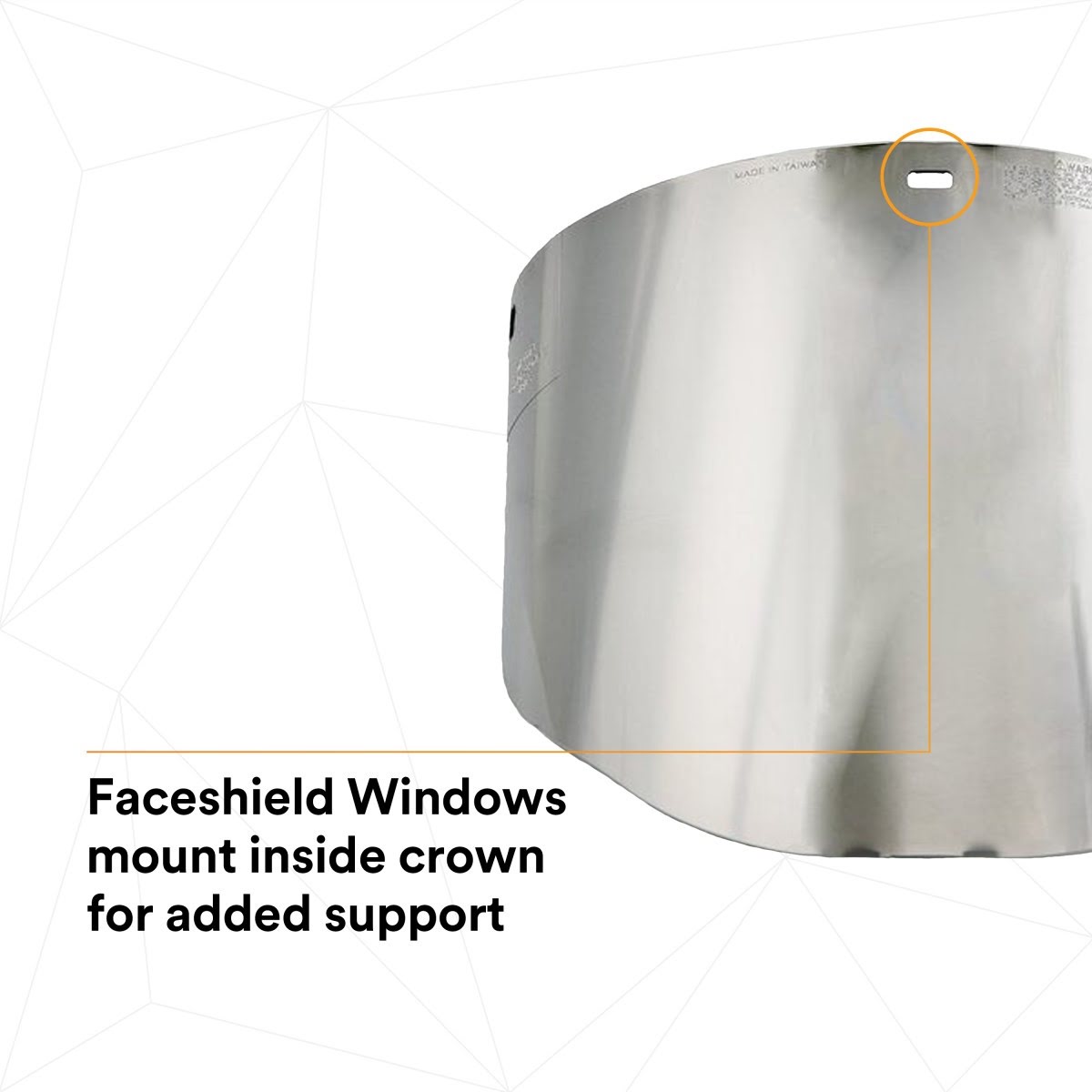 3M 82509-00000 82509 Aluminized Polycarbonate Molded Dark Green Faceshield Window, 14-1/2 in x 8 in x 9 in (7000127169) (10 Pack) - 6