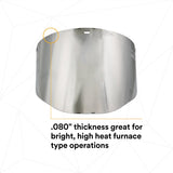 3M 82509-00000 82509 Aluminized Polycarbonate Molded Dark Green Faceshield Window, 14-1/2 in x 8 in x 9 in (7000127169) (10 Pack) - 7