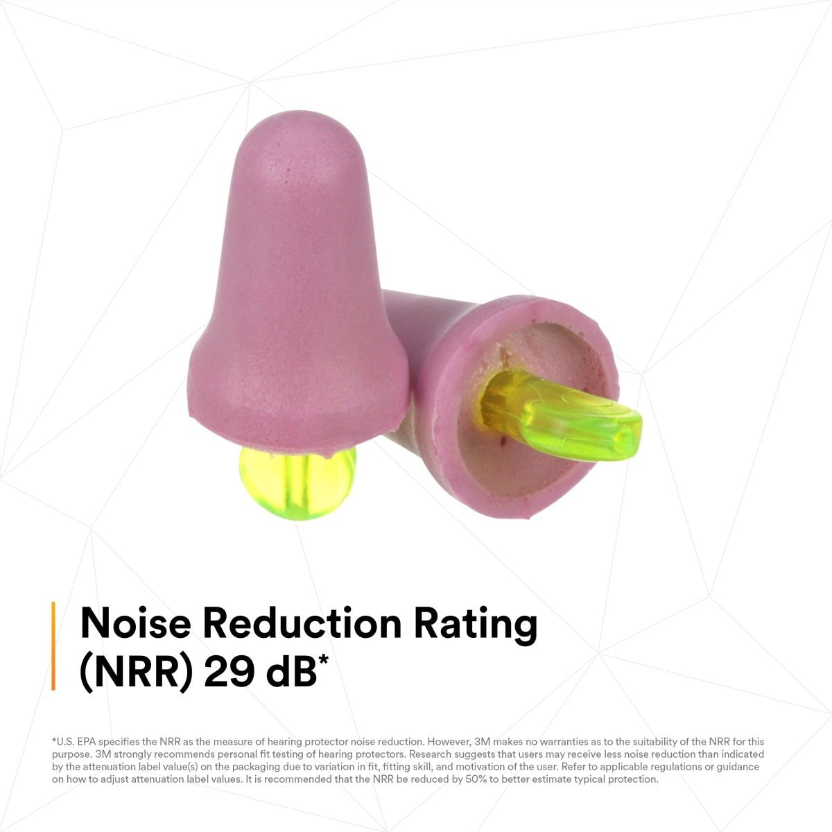 3M P2000 No-Touch Foam Earplugs, Uncorded, NRR 29 dB, Bell Shaped, Purple (7000127180) (400 Pack) - 4
