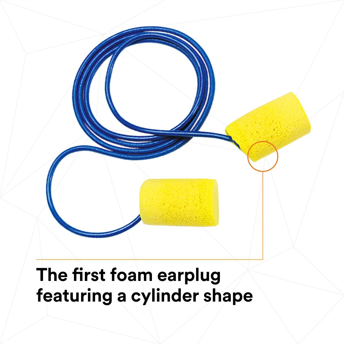3M 311-4101 E-A-R Classic Plus Metal Detectable Corded Disposable Foam Earplugs, NRR 33 dB, Poly Bag, 200 Pair (7000127210) (2000 Pack) - 3