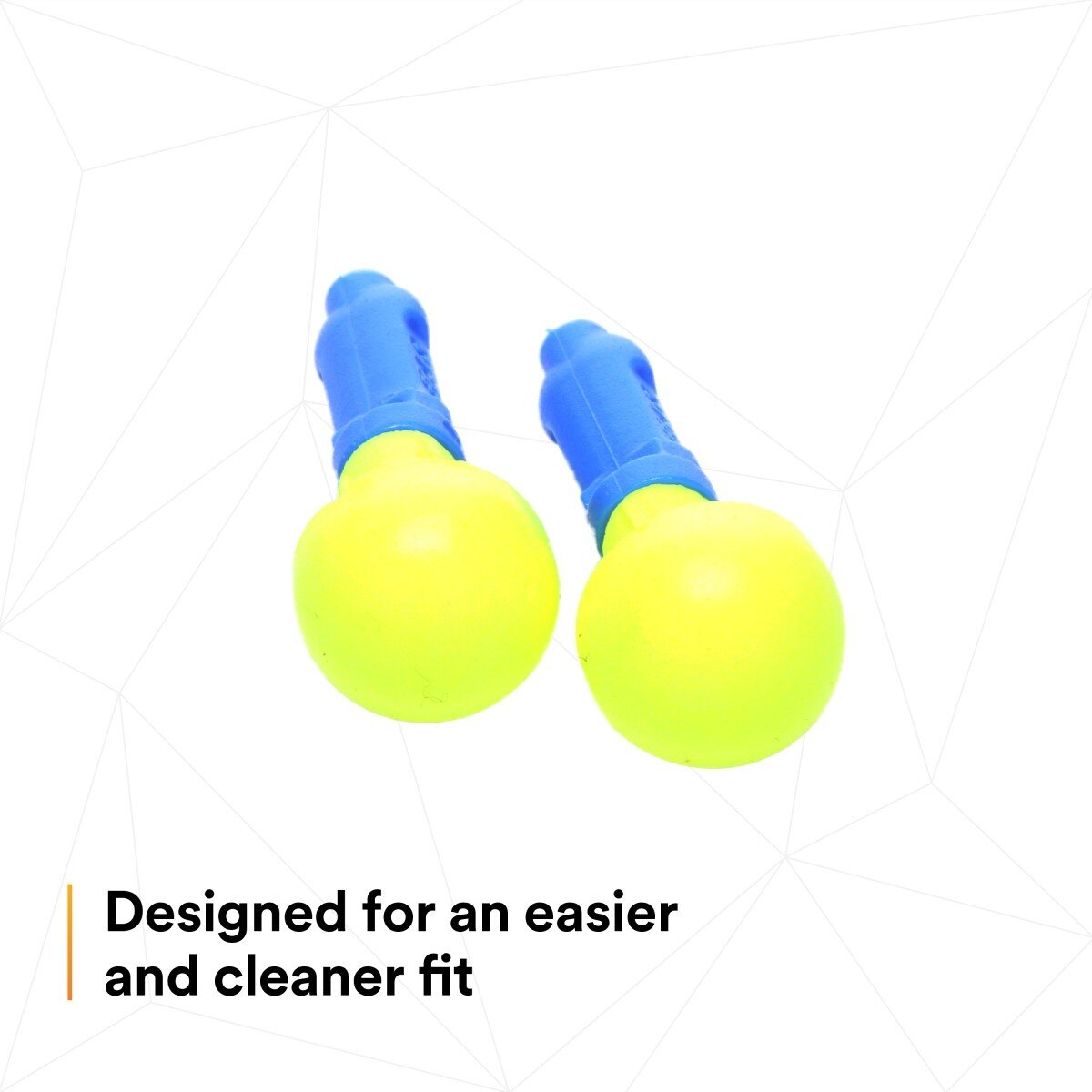 3M 318-1000 E-A-R Push-Ins Earplugs, Push-to-Fit Foam, Uncorded, NRR 28 dB, Blue Yellow, Poly Bag (7000127213) (400 Pack) - 8
