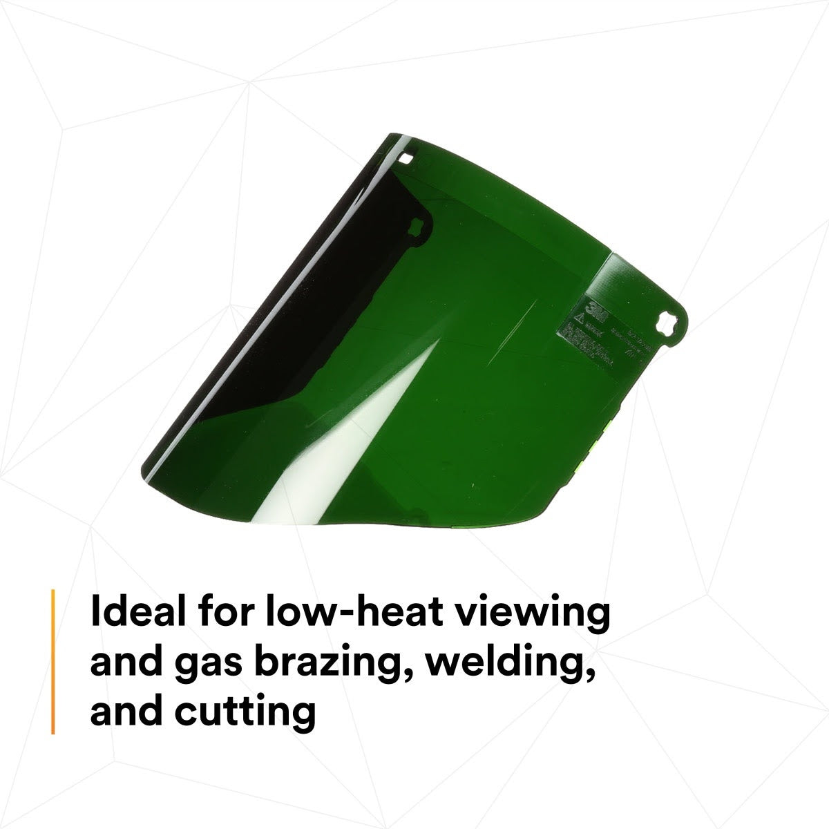 3M 82706-10000 W96IR5 Polycarbonate Faceshield Window, Shade 5.0 (7000127241) (10 Pack) - 2
