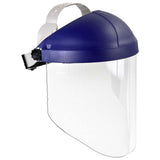 3M 7000127244 H8A Ratchet Headgear and WP96 Clear Faceshield Safety System, ANSI Z87.1, Adjustable Thermoplastic