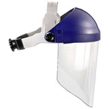 3M 82783-00000 W96 H8A Ratchet Headgear and WP96 Clear Faceshield Safety System, ANSI Z87.1, Adjustable Thermoplastic (7000127244) - 3