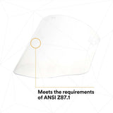 3M 7000127244 H8A Ratchet Headgear and WP96 Clear Faceshield Safety System, ANSI Z87.1, Adjustable Thermoplastic - 9