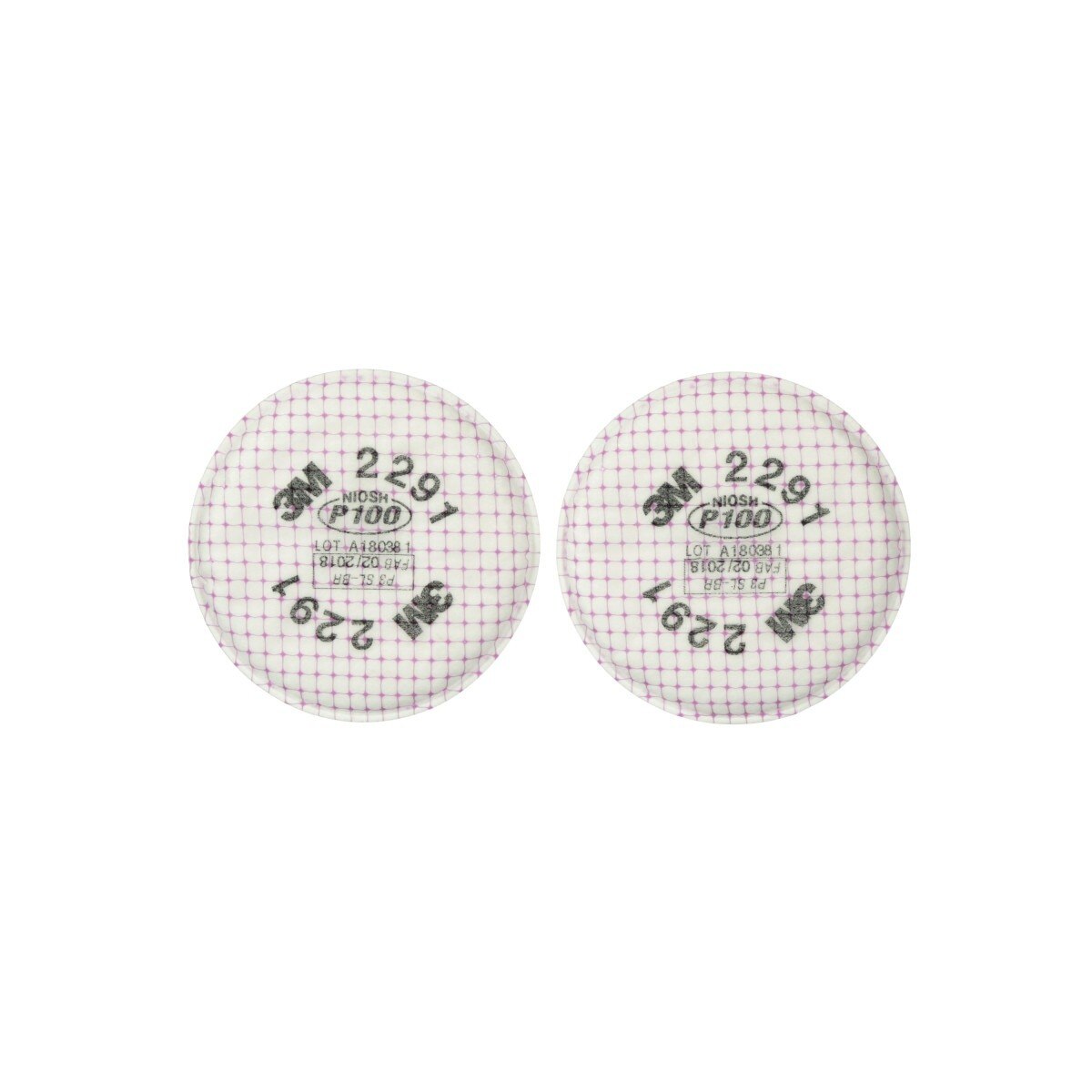 3M 2291 Advanced Particulate Respirator Filter P100 Bayonet for Oil and Non Oil Based Particulates (7000127449) (1 Pair) (50 Pack)