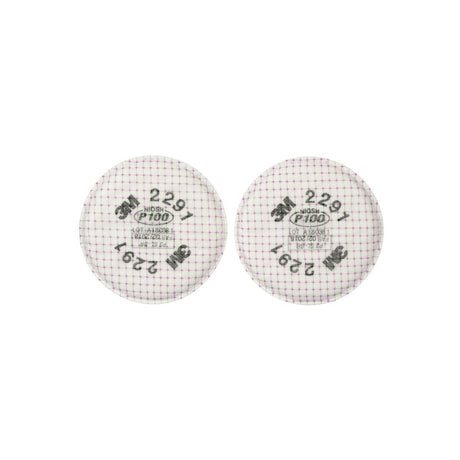 3M 2291 Advanced Particulate Respirator Filter P100 Bayonet for Oil and Non Oil Based Particulates (7000127449) (1 Pair) (50 Pack)