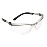 3M 11374-00000-20 BX Reader Safety Glasses, +1.5 Diopter, Anti Fog Anti Scratch Clear Lens, Silver Frame (7000127490) (1 Pair) (20 Pack)