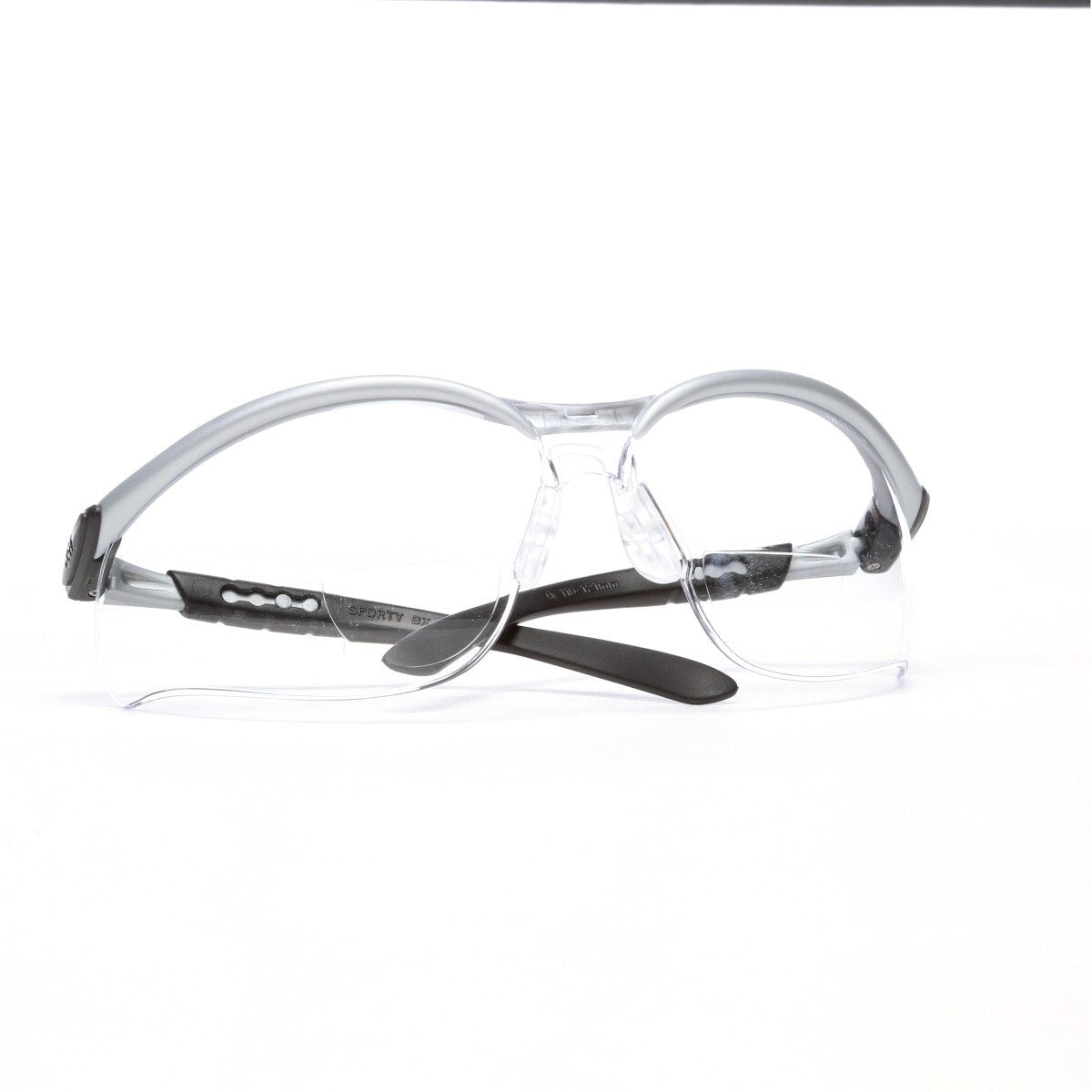 3M 11374-00000-20 BX Reader Safety Glasses, +1.5 Diopter, Anti Fog Anti Scratch Clear Lens, Silver Frame (7000127490) (1 Pair) (20 Pack) - 10