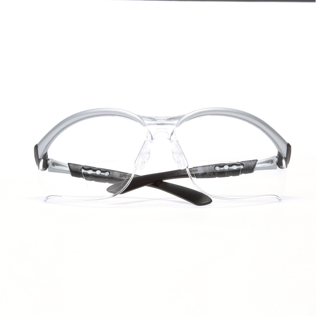3M 11376-00000-20 Safety Glasses with Readers, BX, 2.5 Diopter, ANSI Z87, Anti-Fog Anti-Scratch Clear Lens, Silver Frame, Adjustable Temples and Lens Angle (7000127491) (1 Pair) (20 Pack) - 2