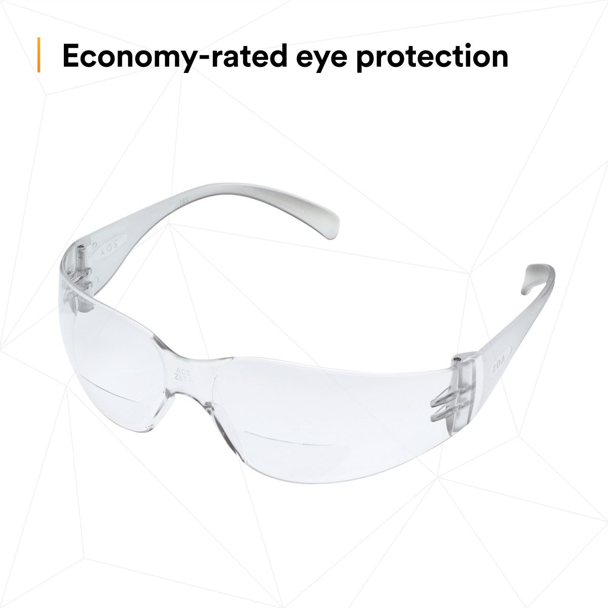 3M 11513-00000-20 Virtua Safety Glasses with Readers, +1.5 Diopter, Anti-Fog Clear Lens, Clear Frame (7000127511) (20 Pack) - 10
