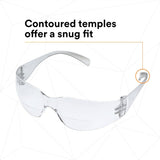 3M 11515-00000-20 Virtua Safety Glasses Reader Protective Eyewear, +2.5 Diopter, Anti-Fog Clear Lens, Clear Frame, ANSI Z87.1-2015 (7000127513) (20 Pack) - 5