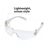 3M 11515-00000-20 Virtua Safety Glasses Reader Protective Eyewear, +2.5 Diopter, Anti-Fog Clear Lens, Clear Frame, ANSI Z87.1-2015 (7000127513) (20 Pack) - 8