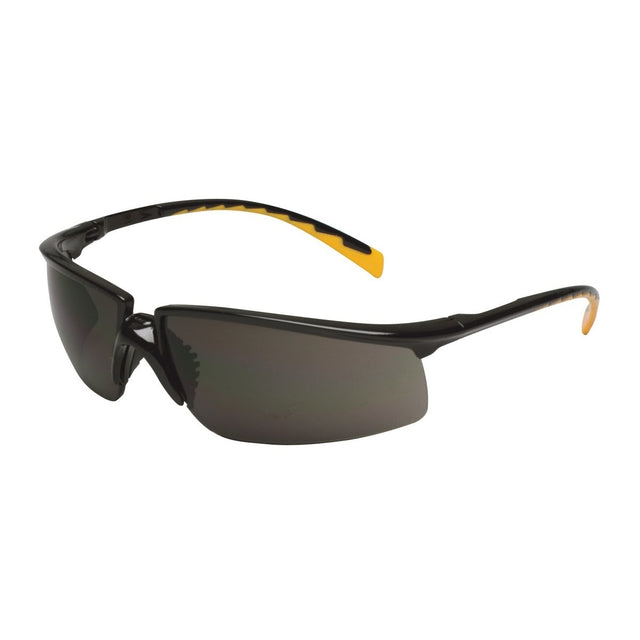3M 12262-00000-20 Privo Protective Eyewear Black Frame, Orange Accent Temple Tips, Gray Anti-Fog Lens (7000127536) (20 Pack)