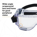 3M Centurion Splash Safety Goggles 454, Clear Lens, 40304-00000-10 (7000127565) (10 Pack) - 4