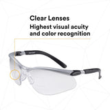 3M BX Dual Reader Safety Glasses, Clear Anti Fog Lens, Gray Black Frame, 1.5 Diopter (7000127661) (20 Pack) - 6