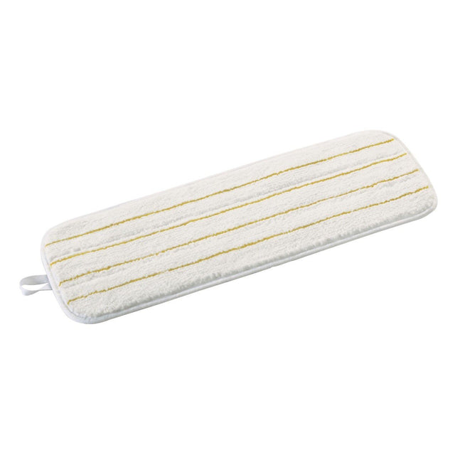 3M Easy Shine Applicator Pad, Microfiber, White with Yellow Stripes, 18 in x 5 in (7000127861) (10 Pack)