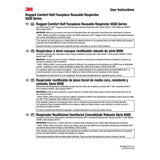 3M 6501 Rugged Comfort Half Facepiece Reusable Respirator, NIOSH, Cool Flow Valve, Small (7000128236) (10 Pack) - 7