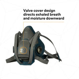 3M 6501QL Rugged Comfort Quick Latch Half Facepiece Reusable Respirator, Small (7000128237) (10 Pack) - 10