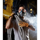 3M 6503 Rugged Comfort Half Facepiece Reusable Respirator, NIOSH, Cool Flow Valve, Silicone Faceseal, Large, Gray (7000128240) (10 Pack) - 5