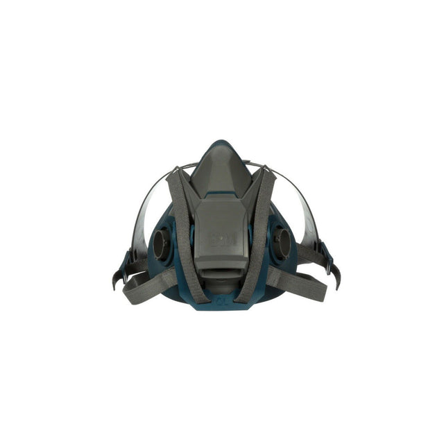 3M 49492 Rugged Comfort Quick Latch Half Facepiece Reusable Respirator, Large, Gray, Silicone Face Seal, Bayonet Connection, Cool Flow Valve (6503QL) (7000128241) (10 Pack)
