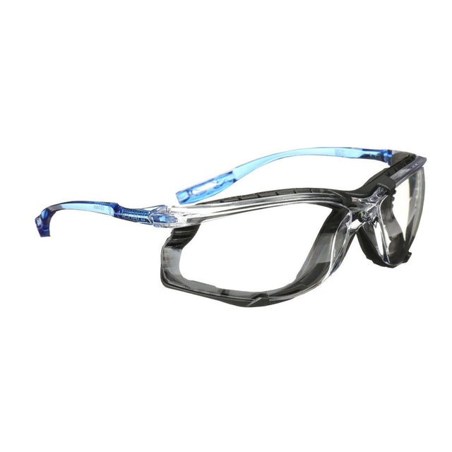 3M 11872 Virtua Safety Glasses, Anti-Fog, Clear Lens, Blue Frame, Removable Foam Gasket, Cord Control System, ANSI Z87 (7000128259)