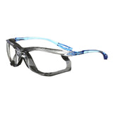 3M 11872 Virtua Safety Glasses, Anti-Fog, Clear Lens, Blue Frame, Removable Foam Gasket, Cord Control System, ANSI Z87 (7000128259) - 2