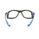 3M 11872 Virtua Safety Glasses, Anti-Fog, Clear Lens, Blue Frame, Removable Foam Gasket, Cord Control System, ANSI Z87 (7000128259) - 3