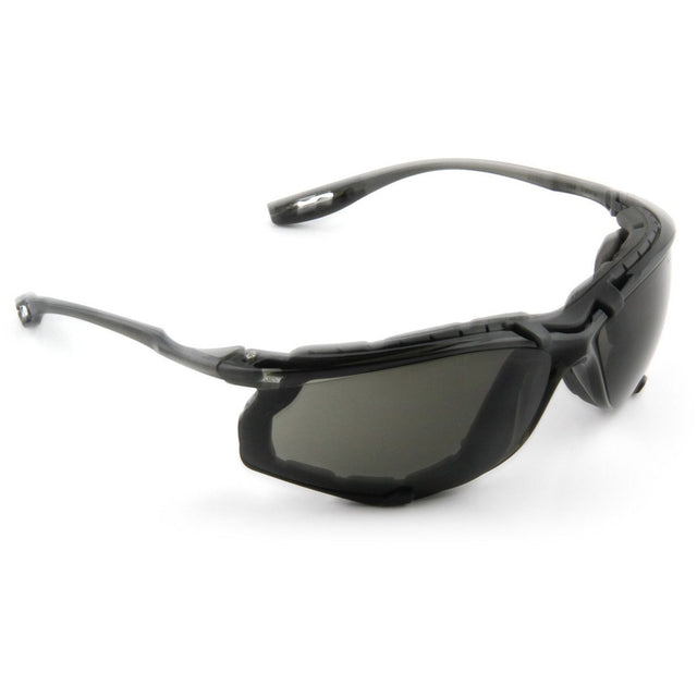 3M 11873-00000-20 Virtua CCS Safety Glasses Gray Anti-Fog Anti-Scratch Lens Black Frame Corded Earplug Control System Removable Foam Gasket (7000128260)