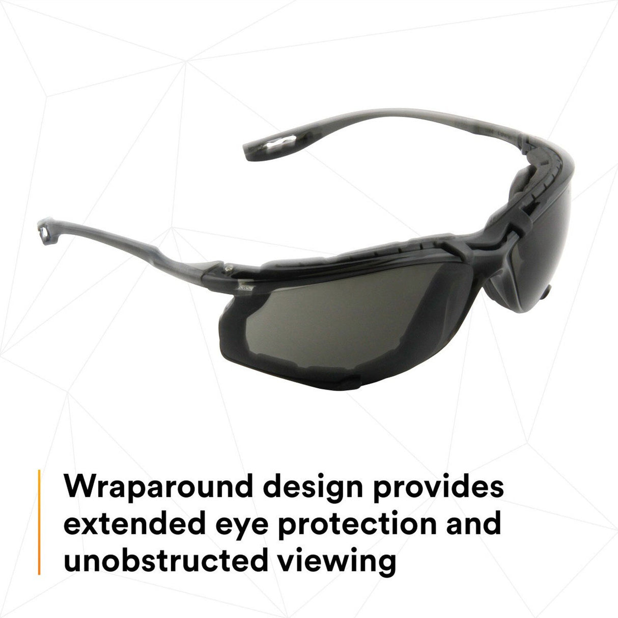 3M 11873-00000-20 Virtua CCS Safety Glasses Gray Anti-Fog Anti-Scratch Lens Black Frame Corded Earplug Control System Removable Foam Gasket (7000128260) (20 Pack) - 6