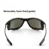 3M 11873-00000-20 Virtua CCS Safety Glasses Gray Anti-Fog Anti-Scratch Lens Black Frame Corded Earplug Control System Removable Foam Gasket (7000128260) - 7