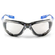 3M 11874-00000-20 Virtua Safety Glasses CCS Anti-Fog Indoor/Outdoor Mirrored Lens Blue Frame Removable Foam Gasket ANSI Z87.1 (7000128261) (20 Pack)