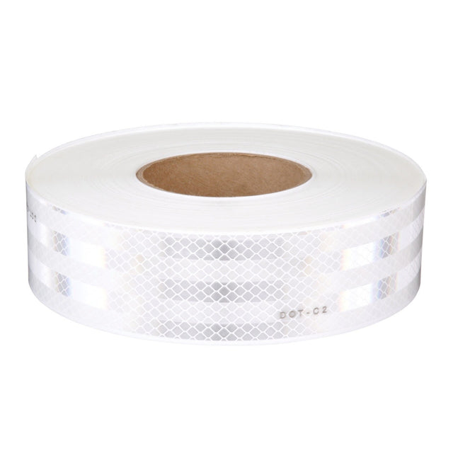 3M 983-10 Diamond Grade Conspicuity Markings, White, DOT, 2 in x 50 yd, kiss-cut every 12 in (7000129411)