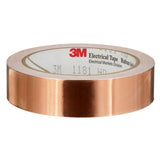 3M 1181-1X18YD EMI Copper Foil Shielding Tape, Copper, Conductive Acrylic, 1 in x 18 yd (7000132169) (9 Pack)
